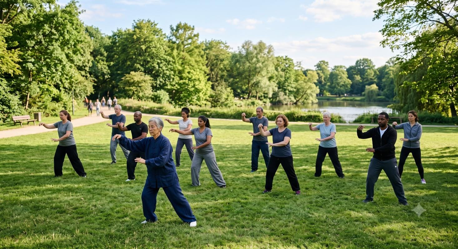 tai chi at the park